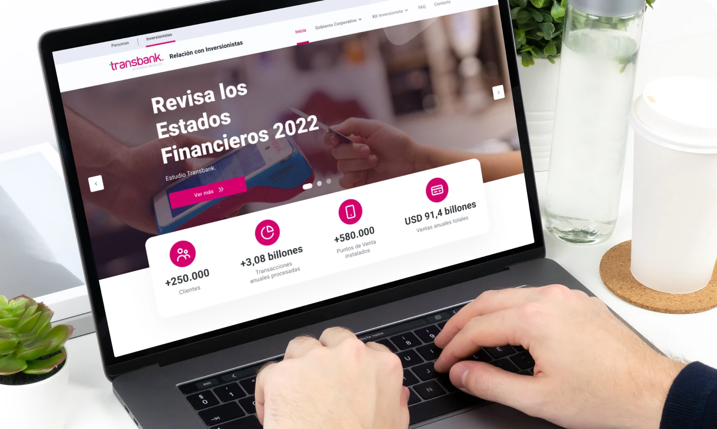 Te invitamos a conocer más sobre Transbank en nuestro nuevo sitio web de Relación con Inversionistas