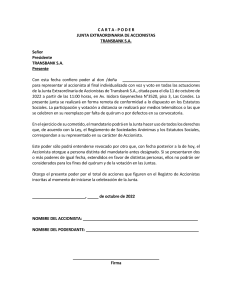Carta poder Documento