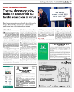 Segundo Aviso La Segunda - 14/04/2020 Documento