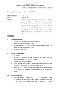 Instrucción de Carácter General N°5_2022 Tribunal de Defensa Libre Competencia